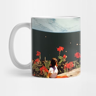 The earth through the red garden Mug